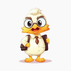 Obraz premium rawpixel_office_32_funny_animal_duck_character_be_teacher_conce_921247c6-d960-47cc-a785-0fd08ef49c5c-p