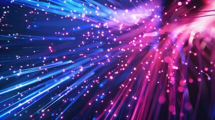 Naklejka premium Abstract Fiber Optic Light Show