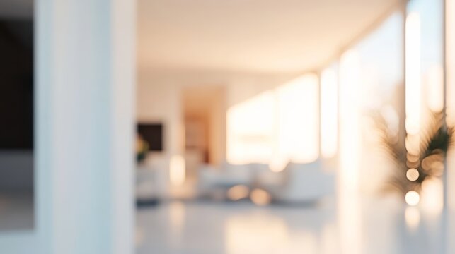 Luxurious interior with blurred background.