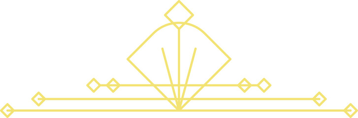 Art deco Geometric Line