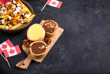Canada Day traditional food concept.