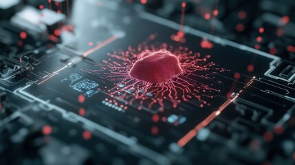 The Future of Technology: AI Generating Stunning Visuals of a Hyper-Connected World