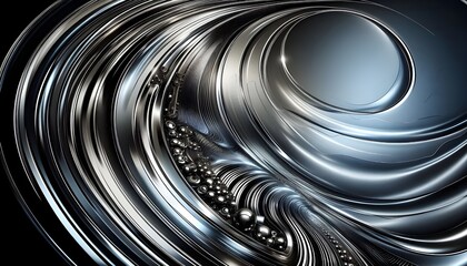 Chrome Waves Background