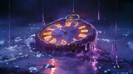 Melting Clock: A Surreal Exploration of Time