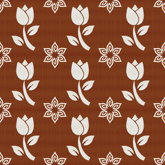 seamless pattern with flowers