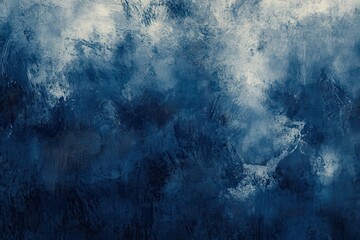 Obraz premium Decorative graphic poster and banner featuring grunge texture on a deep navy background with an artistic design