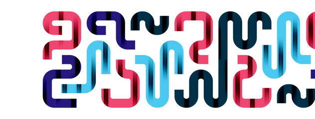 Lines, abstract letter style design background. Geometric vector Illustration For Wallpaper, Banner, Background, Card, Book Illustration, landing page