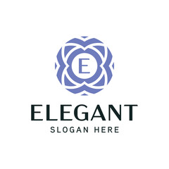 Intricate Floral Crest Template for High-End Business Identity