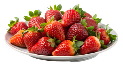 strawberries on a plate