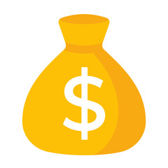 Money bag, income, financing and investing icon