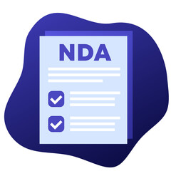 NDA, Non disclosure agreement form png icon