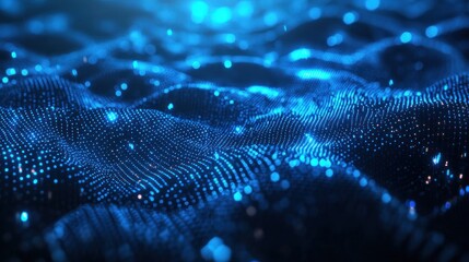 Abstract Blue Light Particles