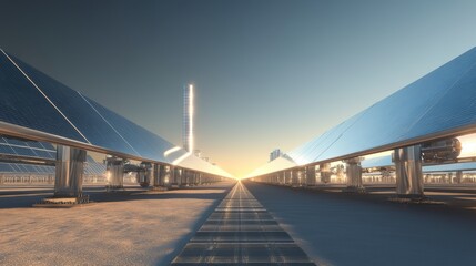 Carbon capture machinery integrated into a solar farm for emissions reduction and carbon neutrality