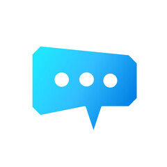 message icon vector simple design element/ symbol chat illustration 