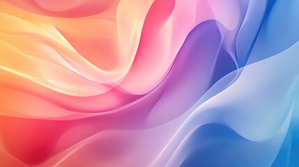 Obraz premium Vibrant abstract sign representing calm and relaxation, with natural shapes and flowing lines, set against a soothing naturalistic background