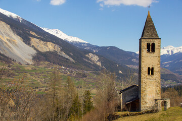 Fototapeta premium Church of Mon, Grisons