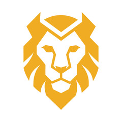 A striking lion head logos featuring bold designs and vibrant colors.