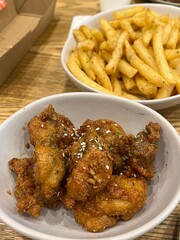 Korean Fried Chicken and Chips