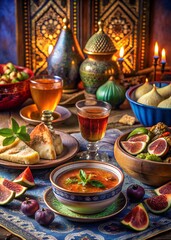 Fototapeta premium Iftar meal