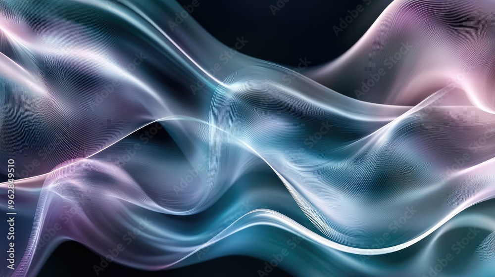 Poster abstract modern wave background with energetic lines and smooth transitions, offering a sophisticate
