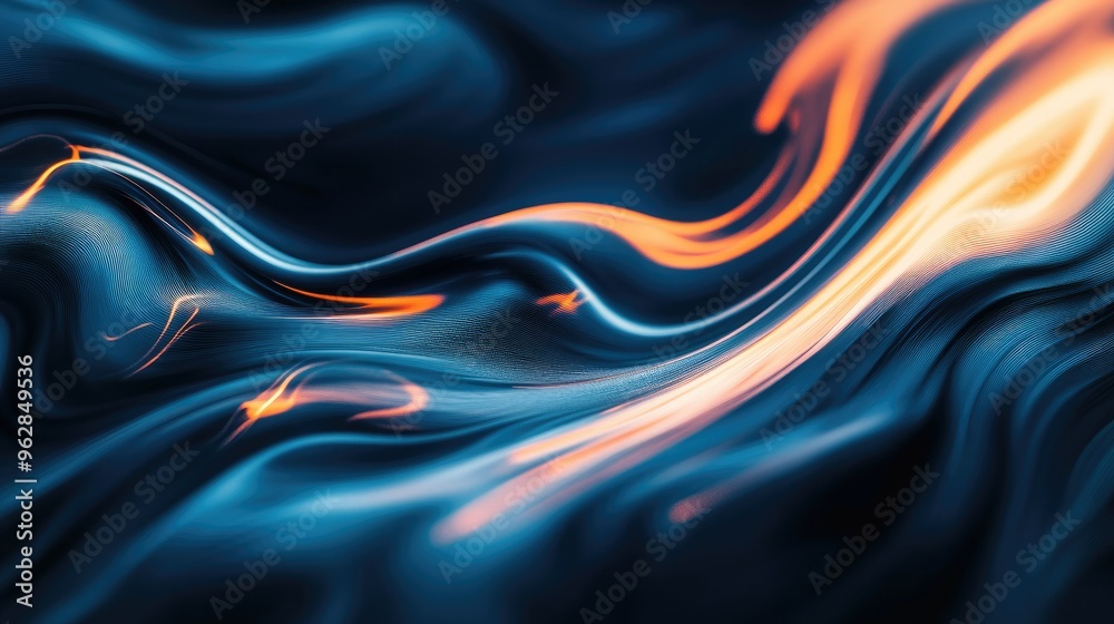 Leinwandbilder Abstract modern wave background with energetic lines and smooth transitions, offering a sophisticated and dynamic look for digital and print content.
