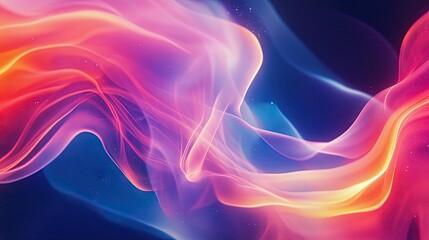 Fototapeta premium Colorful, moving abstract background with a dynamic effect, showcasing fluid patterns and gradients for use in creative design templates. -