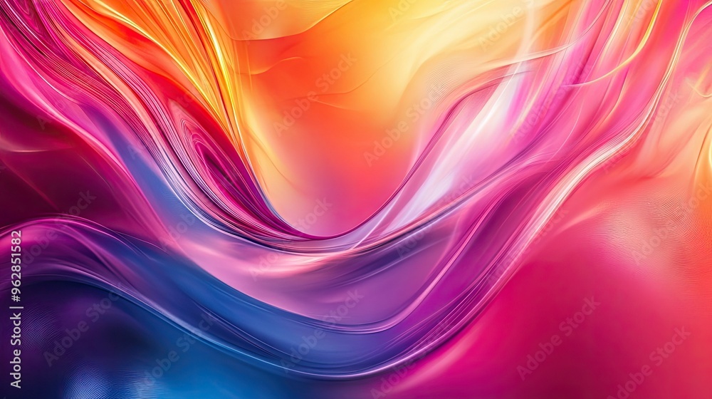 Poster dynamic and vibrant abstract background with flowing colors, creating an engaging and visually appea