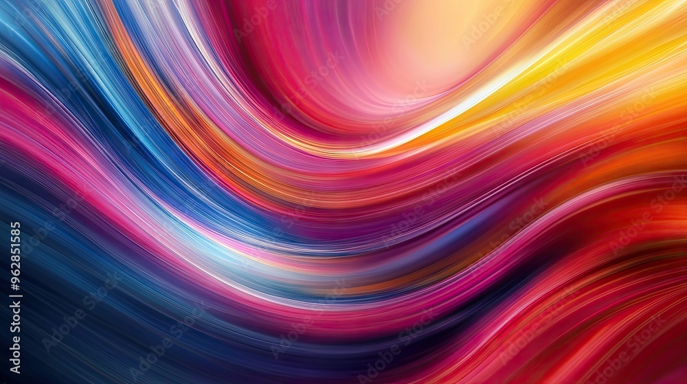 Poster dynamic and vibrant abstract background with flowing colors, creating an engaging and visually appea