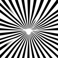 Obraz premium Abstract black and white striped background with a radiating pattern.