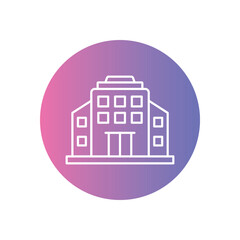 Office Building vector icon ready to use for apps and websites