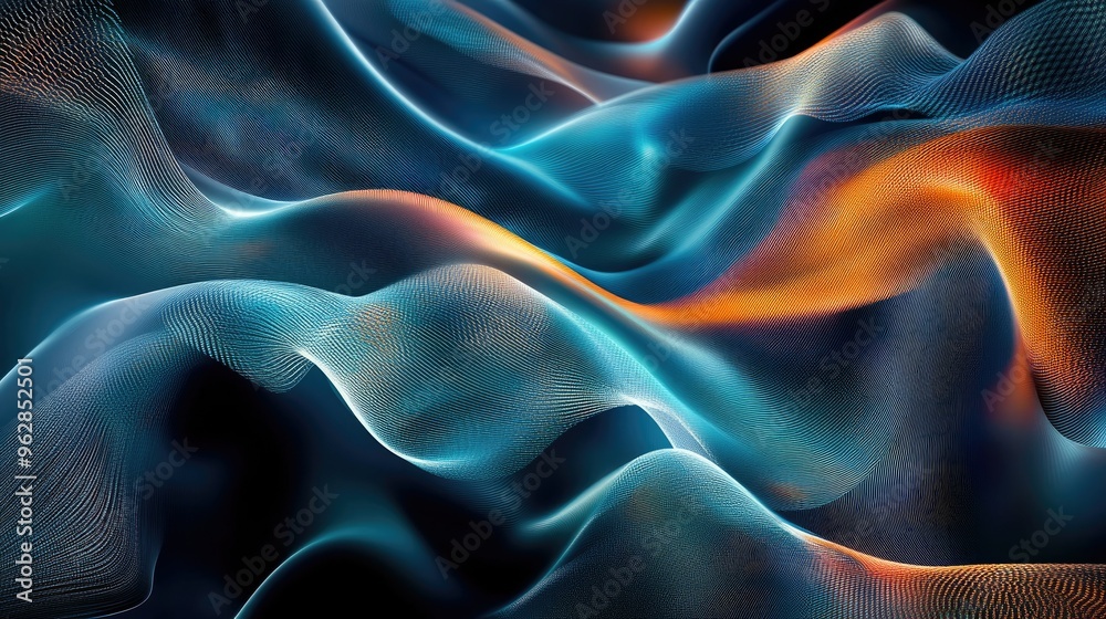 Poster elegant abstract wave background featuring flowing lines and dynamic patterns, creating a modern and