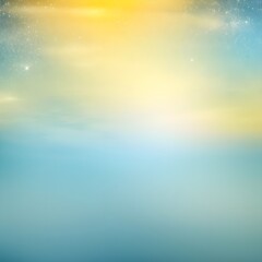 Obraz premium Comfortable and soft pastel tone background reminiscent of a night sky with sky blue and yellow stars, stable dreamy background, generative AI
