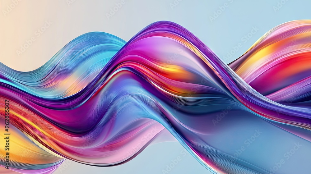  modern dynamic wave design with smooth transitions and vibrant color schemes, perfect for adding a c