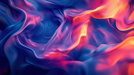 Obraz premium Moving and blending colorful abstract design, featuring dynamic effects that enhance the visual appeal of design templates.