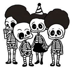 Obraz premium Birthday Party Skeleton Crew. png 253
