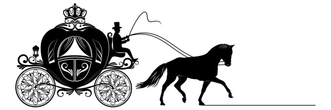 recommend clip art: illustration of a carriage wi...