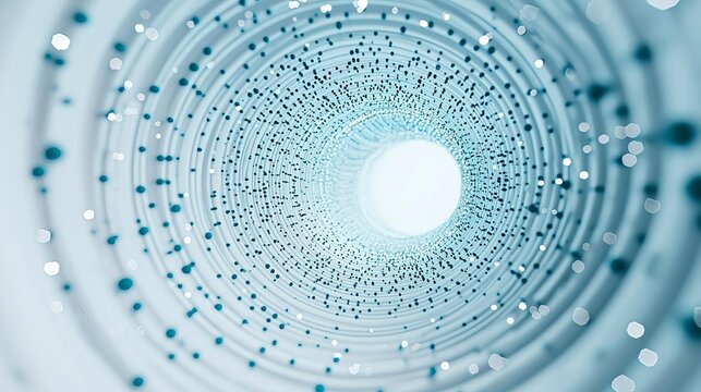 Business ecosystem visualized as growing concentric circles connected by digital networks, representing scalability and growth, expanding business models, futuristic concept