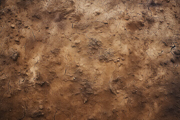 Processed collage old dry brown clay surface texture. Background for banner, backdrop or texture