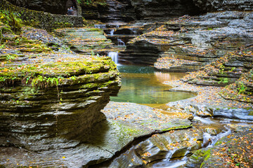 A path through small falls