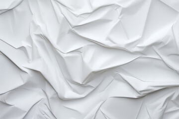 Fototapeta premium Processed collage of crumpled white paper sheet texture. Background for banner, backdrop or texture