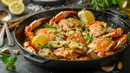 Delicious Crab Dish with Lemon and Herbs