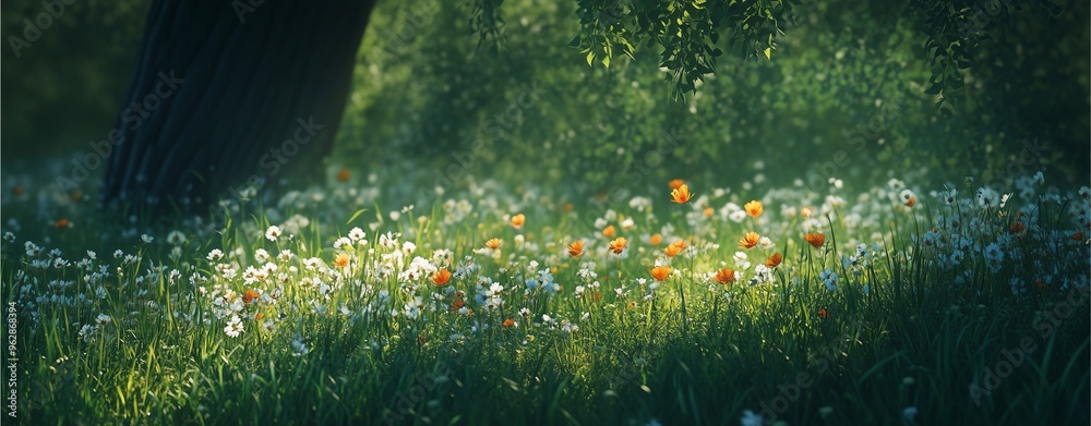 Wall mural little flowers 