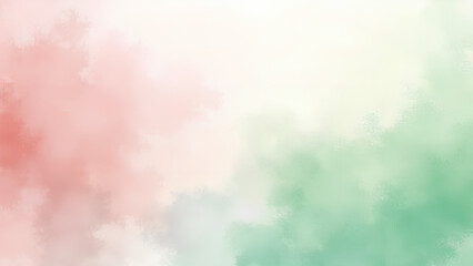 Watercolor Mist Gradient Background with Pink and Green Hues Texture Header Design