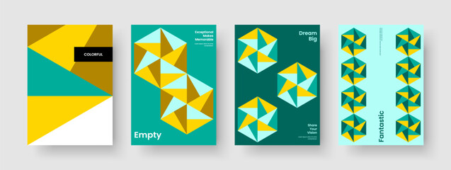 Fototapeta premium Creative Business Presentation Design. Modern Book Cover Template. Geometric Flyer Layout. Banner. Poster. Report. Background. Brochure. Newsletter. Leaflet. Pamphlet. Handbill. Portfolio. Magazine
