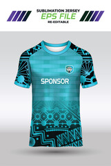 Jersey or T-shirt Design For Sublimation Print