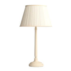 Elegant lamp with a pleated shade, perfect