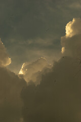 Vintage noise grain effect orange colour background sky for the vintage look.