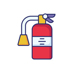 Obraz premium Fire Extinguisher vector icon ready to use for apps and websites