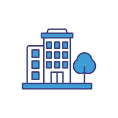 Condominium vector icon ready to use for apps and websites