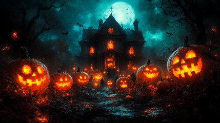 scary halloween background